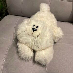 Percy Vintage White Persian Cat Plush Rare Collectible 70/80s